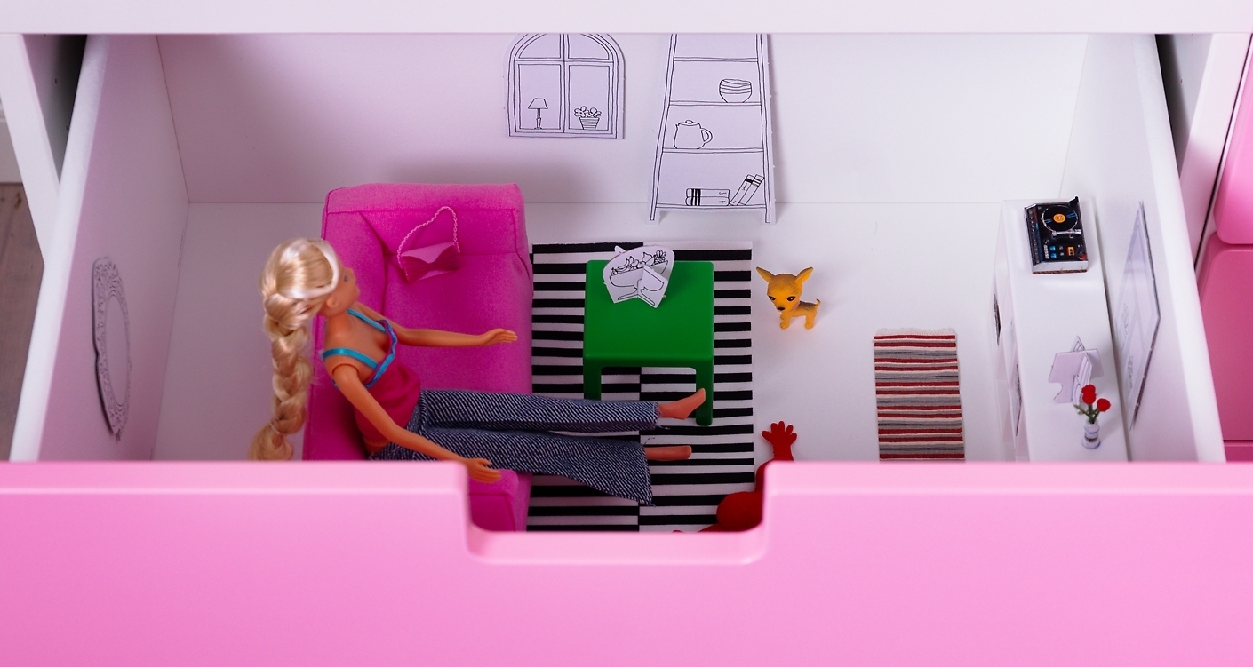 doll houses made from IKEA Furniture