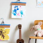 10 unusual and clever ideas to display your childrens art9