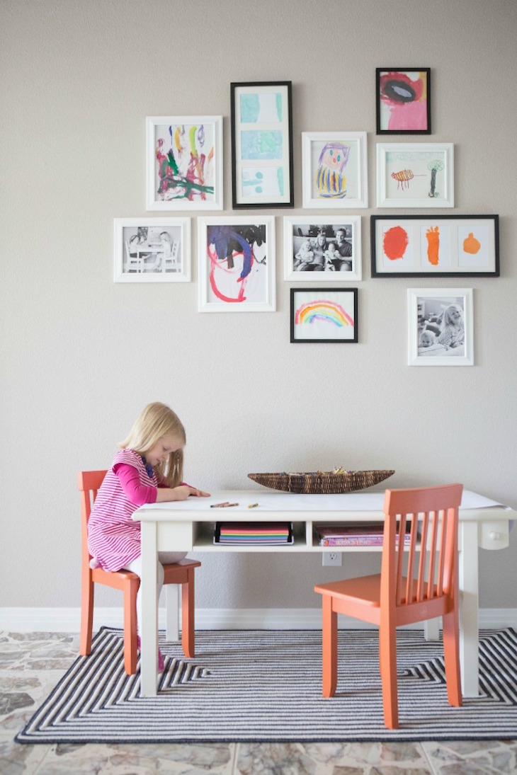 10 unusual and clever ideas to display your childrens art