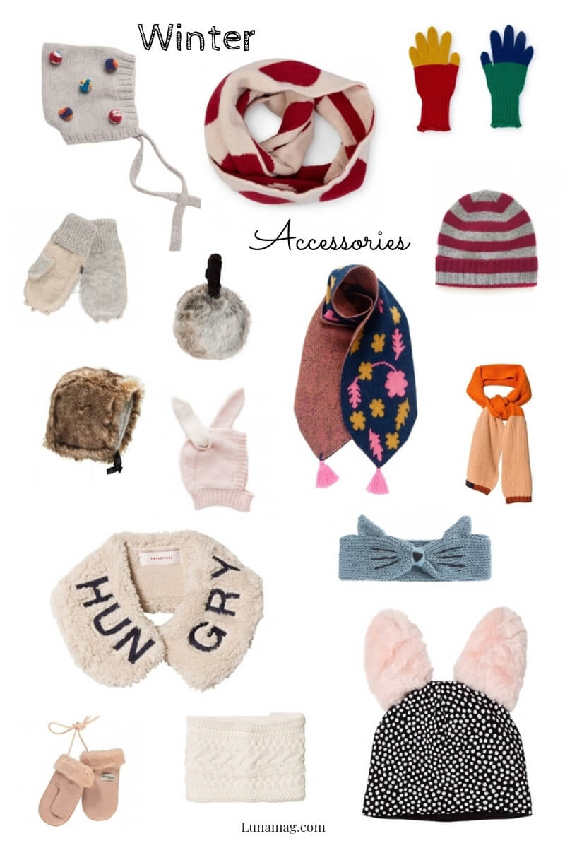 Lunamag.com: The essential round up of winter accessories for children